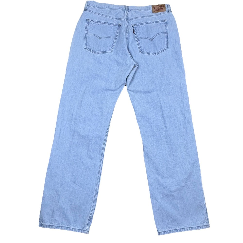 Levis Womens Jeans Low Pro Straight Distressed High Rise Y2K Light Wash Size 32 - Picture 2 of 16